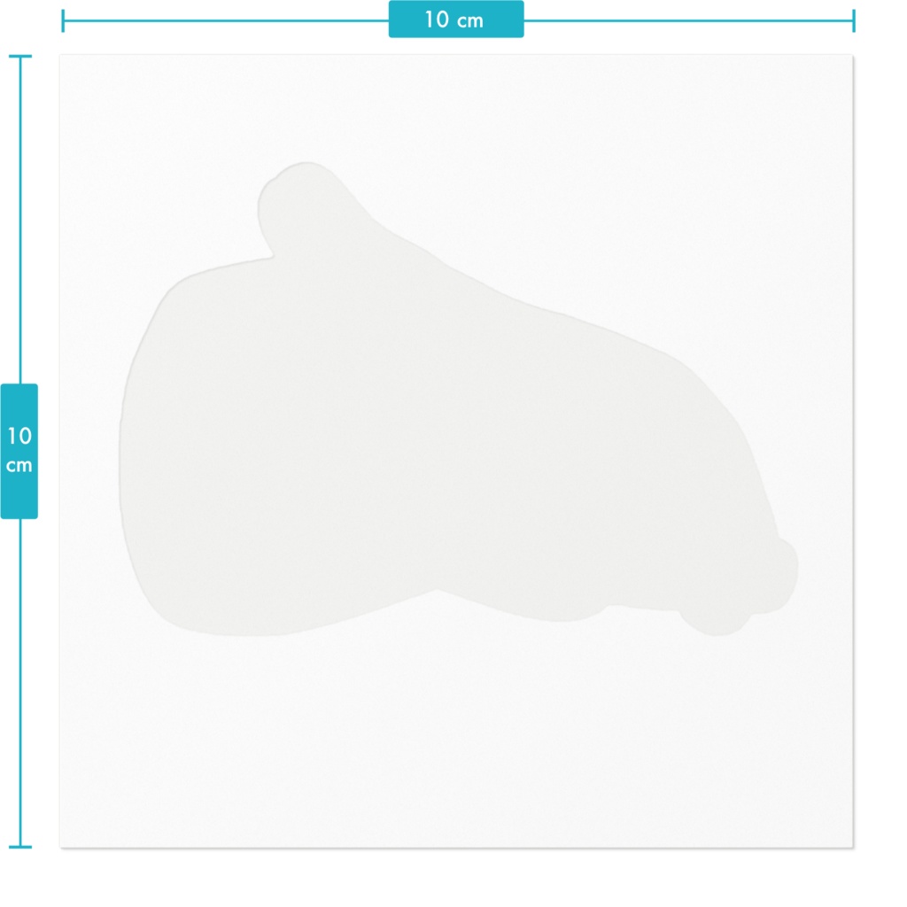 緑のクッションに寝転ぶニートうさぎステッカー