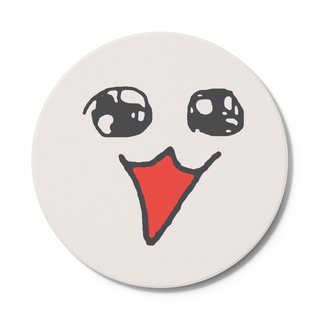 おねだりフェイスちゃんコースター