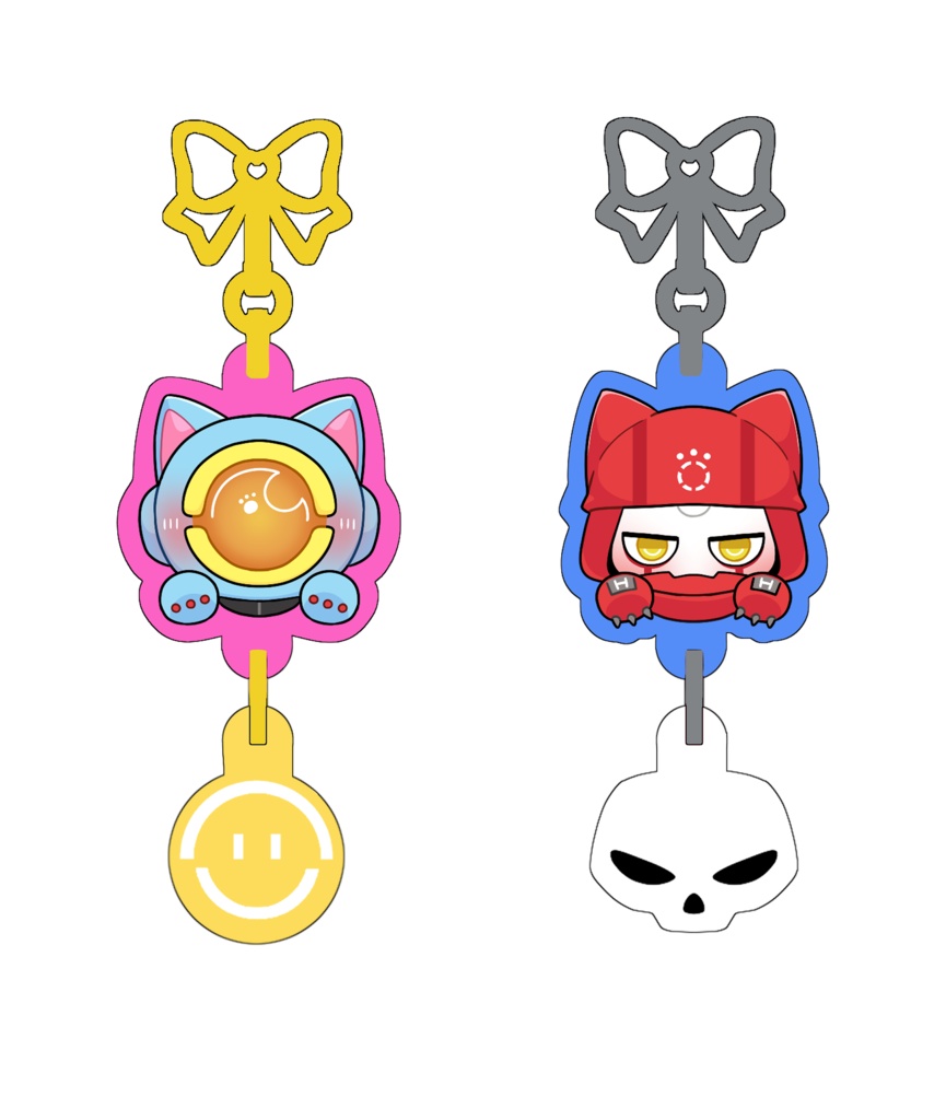 パス＆レヴ アクリルチャームセット(金銀リボン)