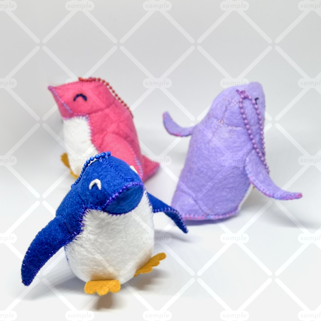 にっこりカラフルペンギンマスコット