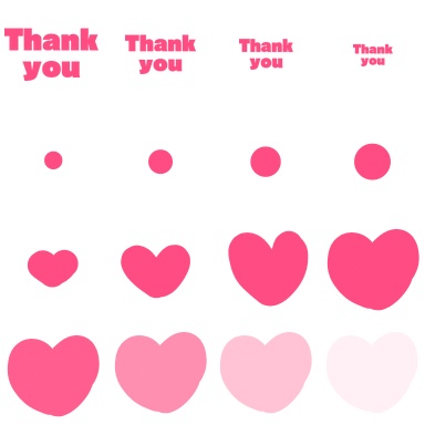 ピクスク用Thank you♡エフェクト