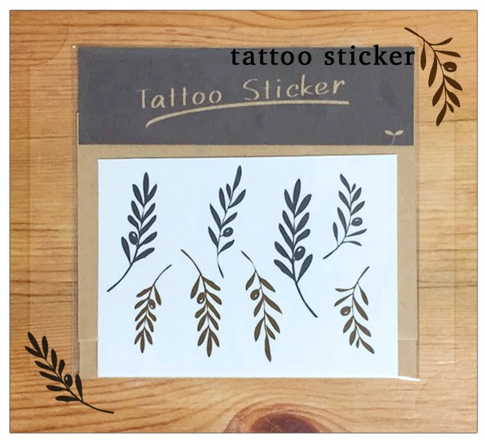 オリーブのタトゥーシール