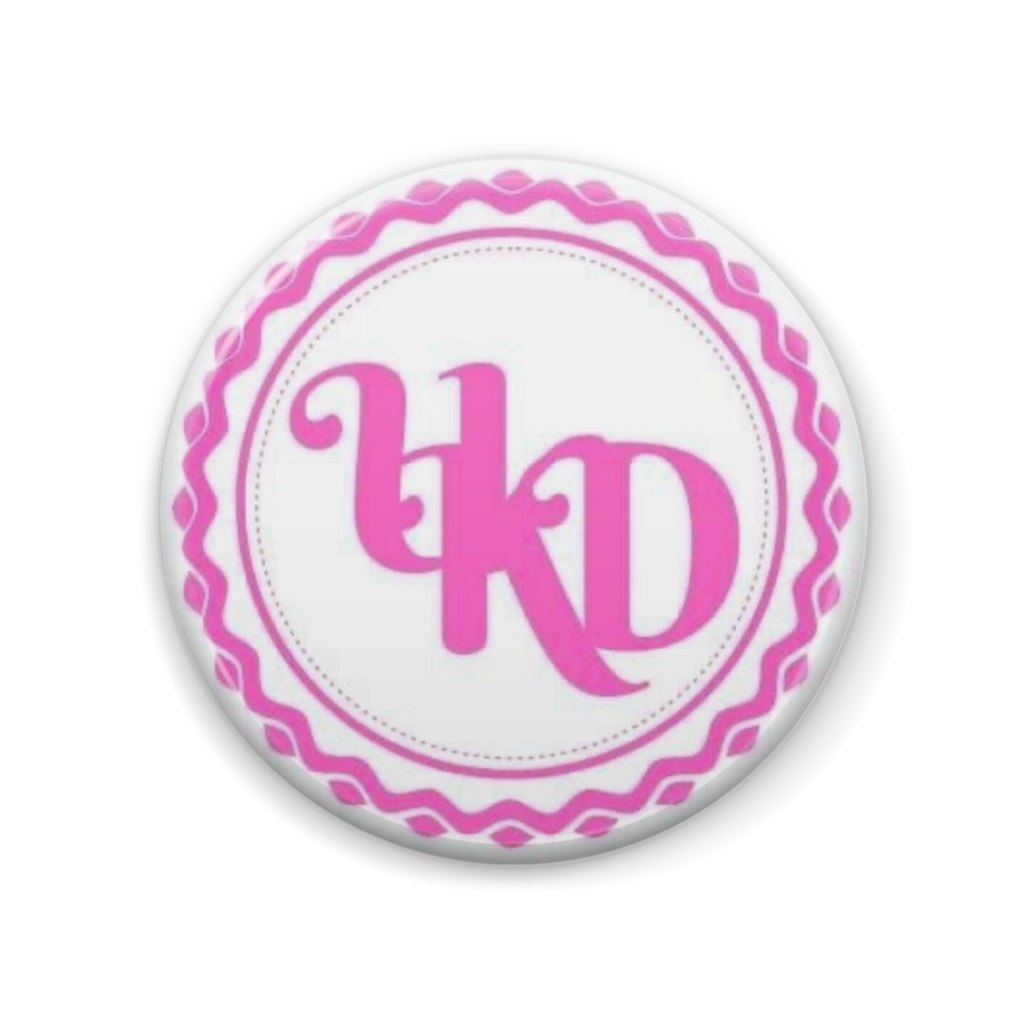 UKD缶バッジ ピンク 57mm