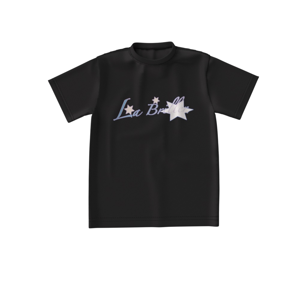 La Briller　ビッグシルエットTシャツ(黒)