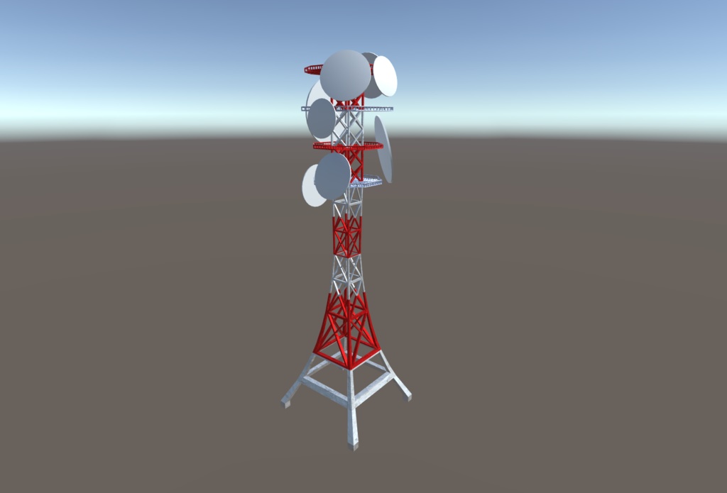 電波塔の3Dモデル