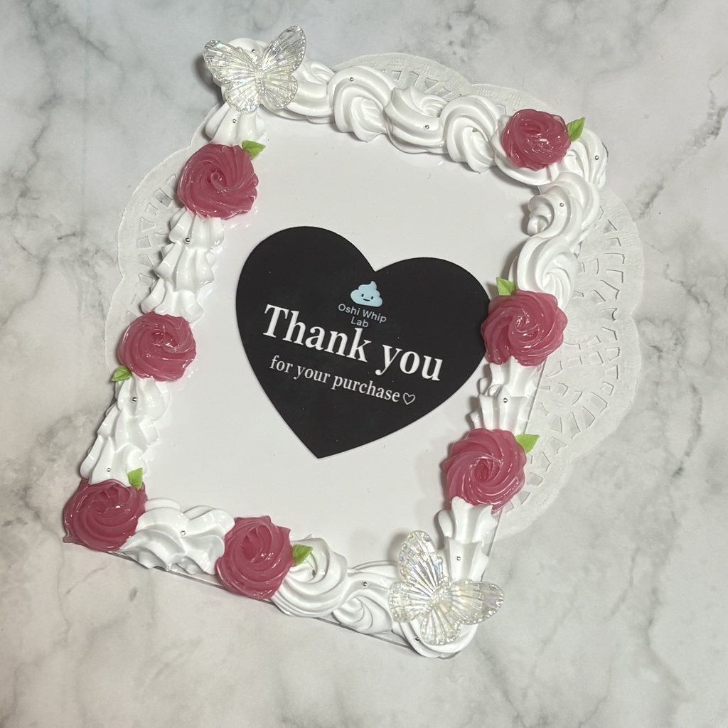 ホイップデコ 赤 バラ 硬質ケース B7