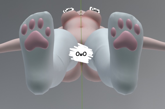 Thigh highs with paws - Two diffrent pairs