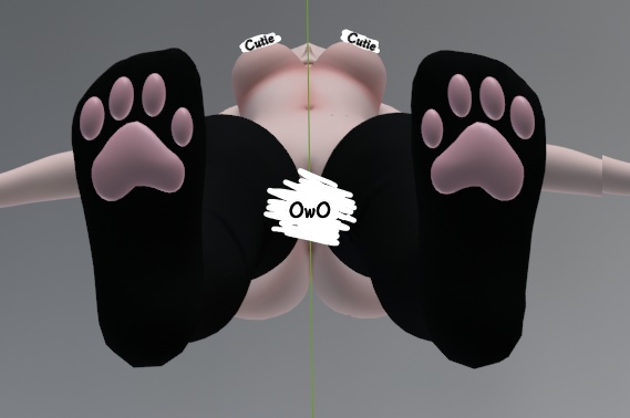 Thigh highs with paws - Two diffrent pairs