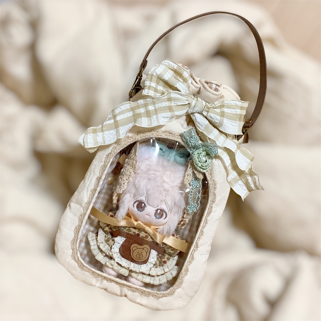 ラッピング巾着ポーチ🎀 無属性ぬいぐるみ10cm向け
