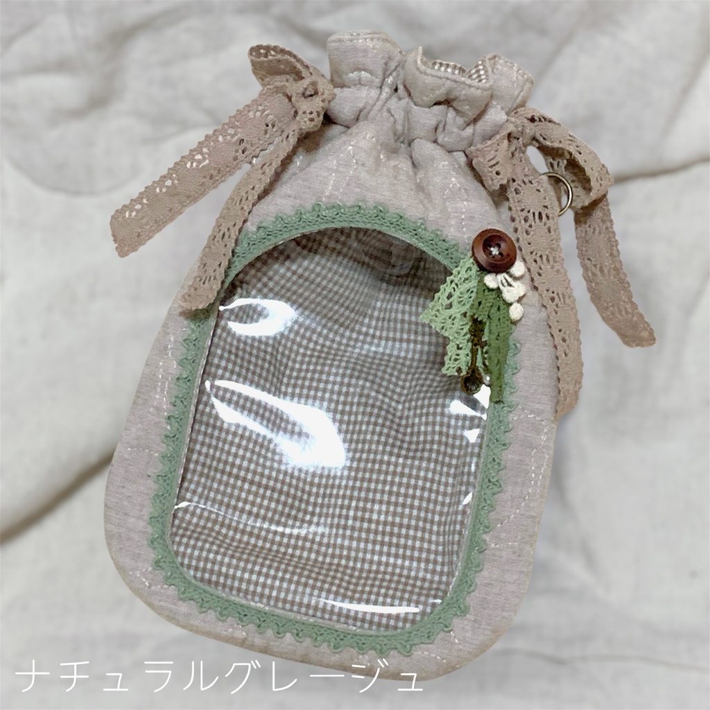 ラッピング巾着ポーチ🎀 無属性ぬいぐるみ10cm向け