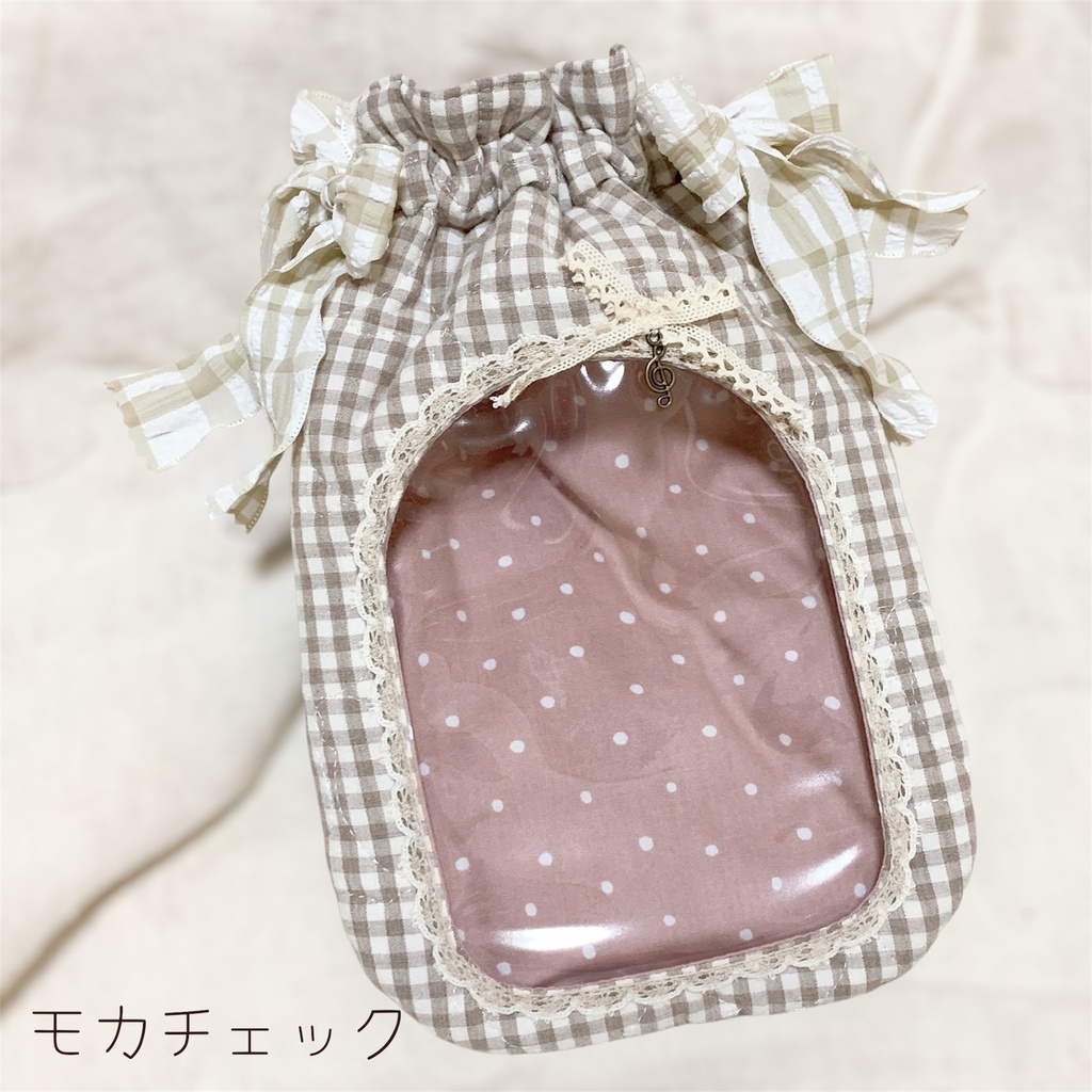 ラッピング巾着ポーチ🎀 無属性ぬいぐるみ10cm向け