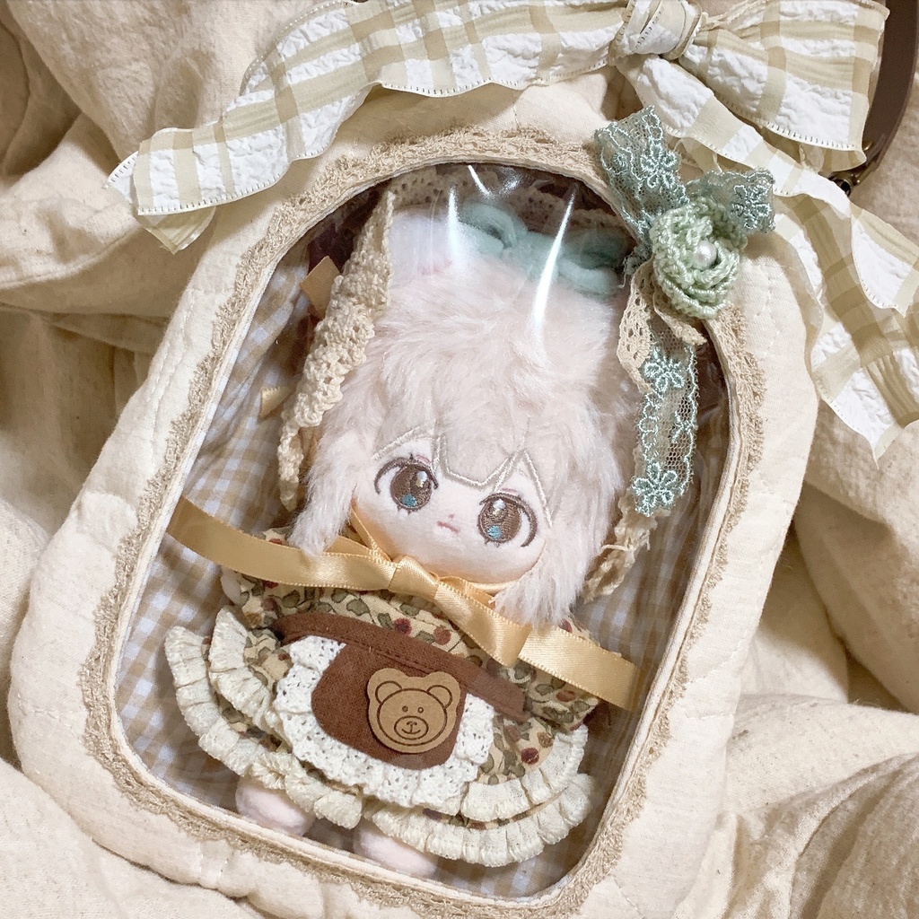 ラッピング巾着ポーチ🎀 無属性ぬいぐるみ10cm向け