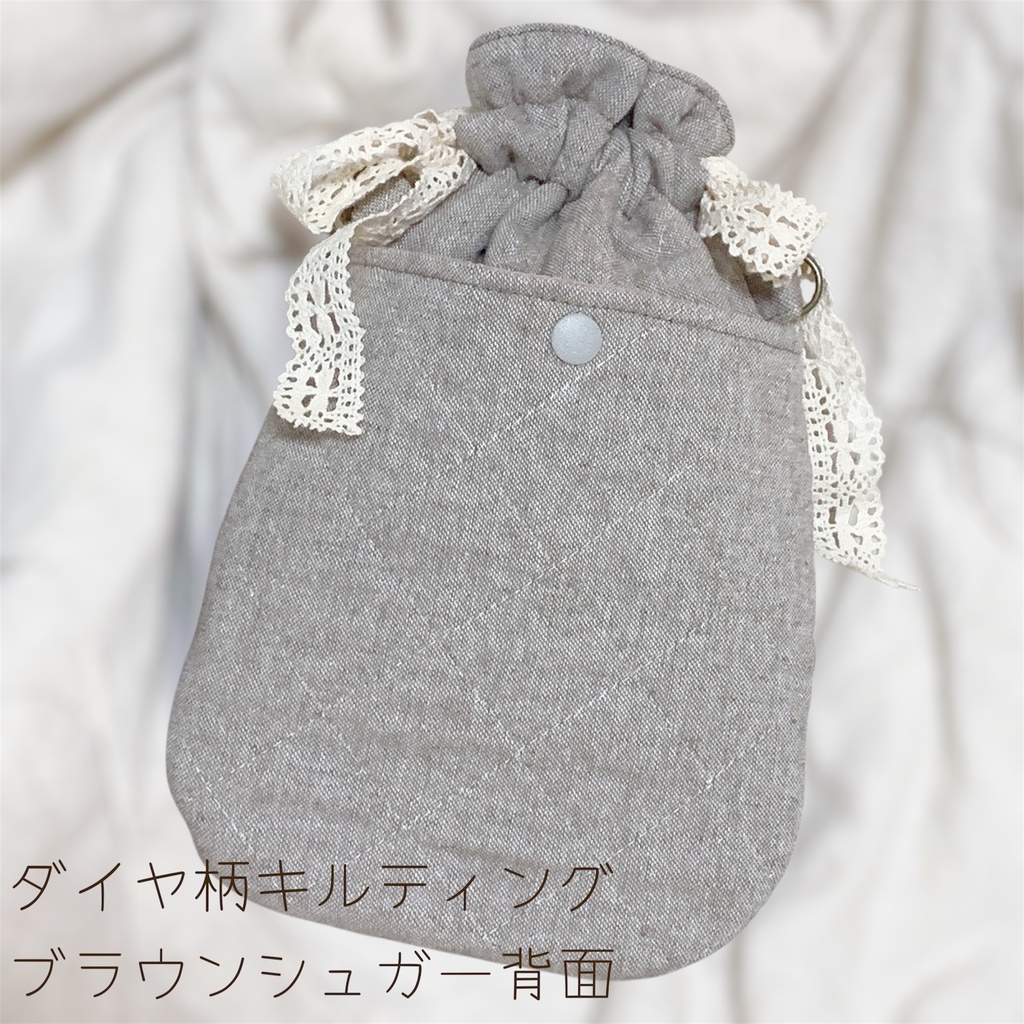 ラッピング巾着ポーチ🎀 無属性ぬいぐるみ10cm向け