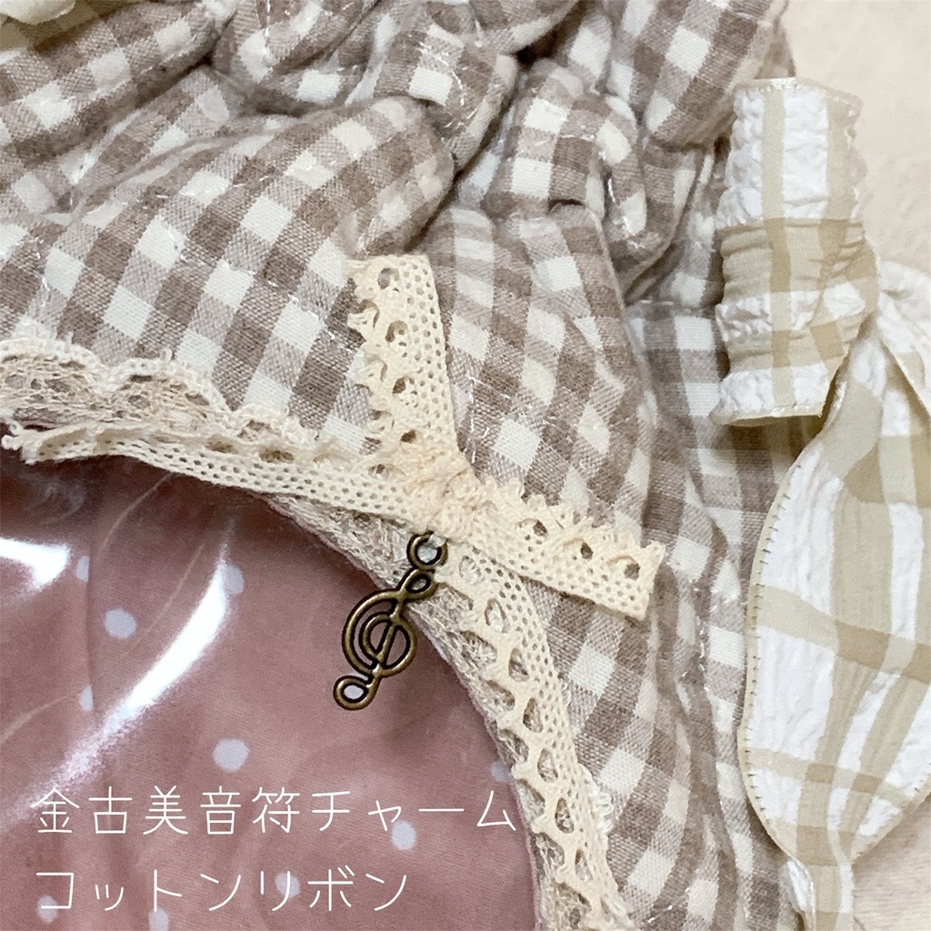 ラッピング巾着ポーチ🎀 無属性ぬいぐるみ10cm向け