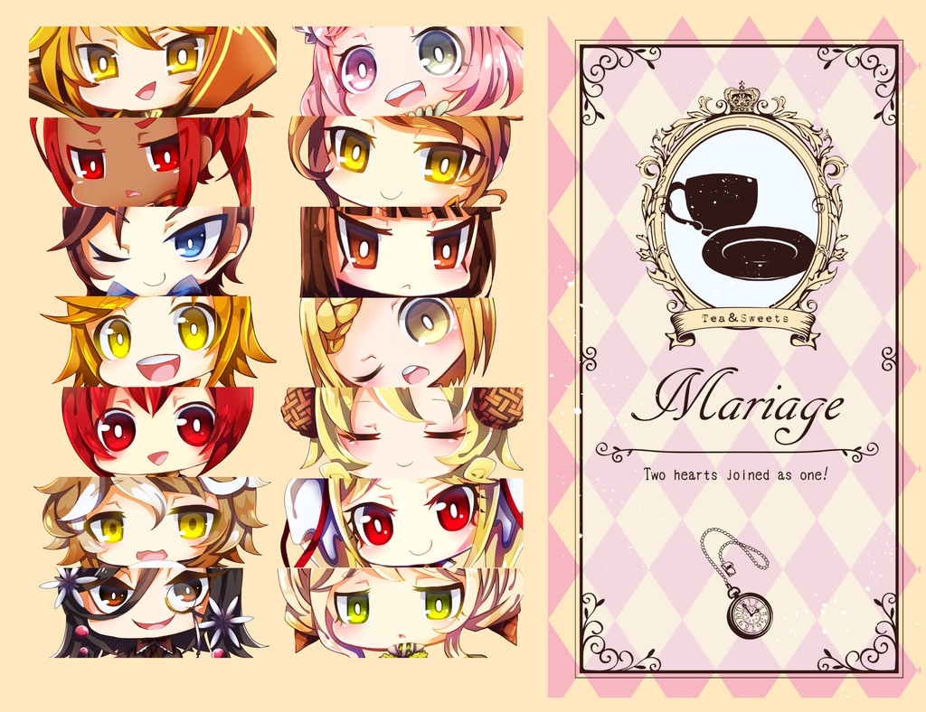 Mariage 紅茶 お菓子擬人化本 売店 Booth