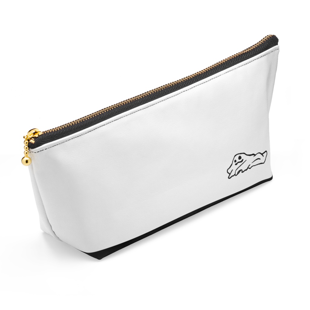 【オリジナル】OBAKEポーチ(白・グレー)