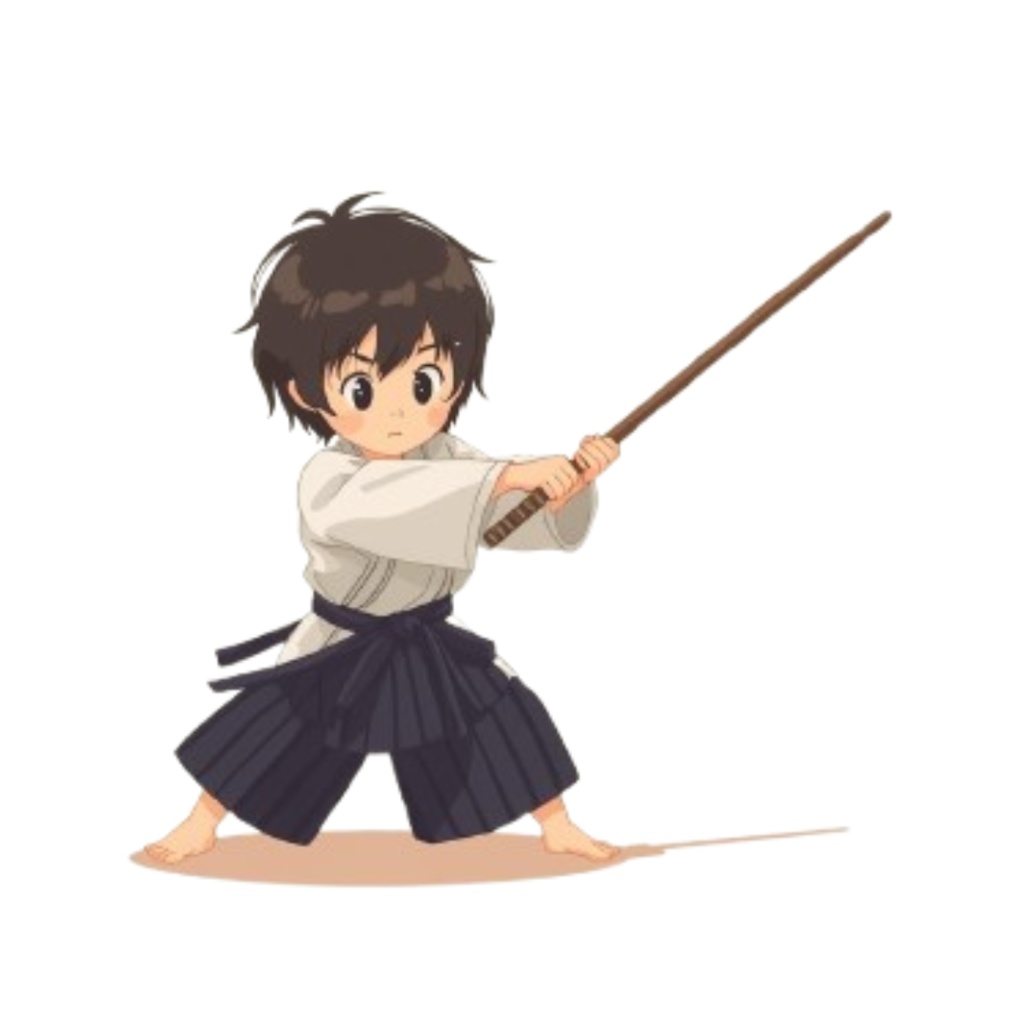 モネ風 × 可愛い剣道クリップアート14点セット(PNG形式)