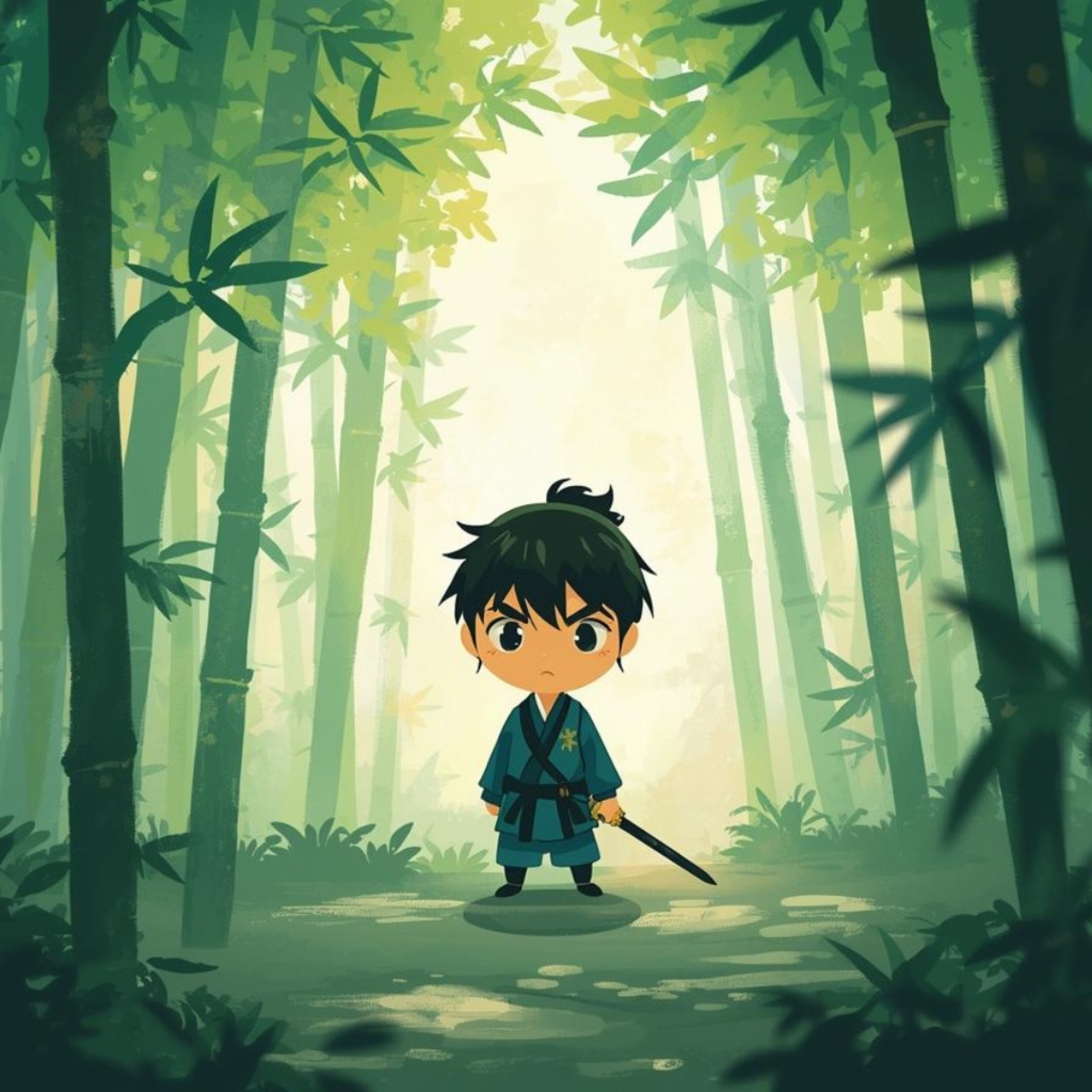 モネ風 × 可愛い剣道クリップアート14点セット(PNG形式)