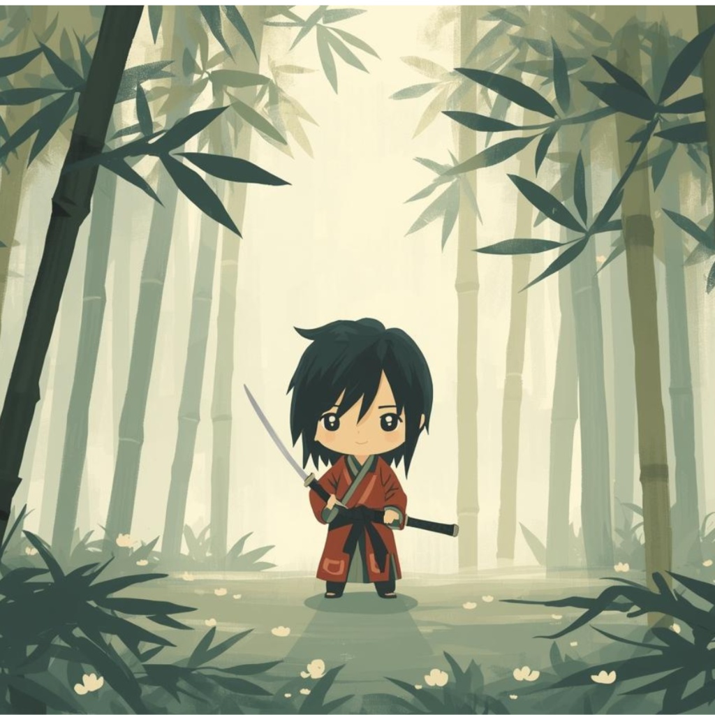 モネ風 × 可愛い剣道クリップアート14点セット(PNG形式)