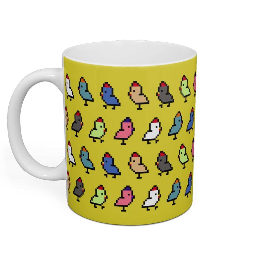 ドットニワトリのマグカップ / Dot-chicken Mug