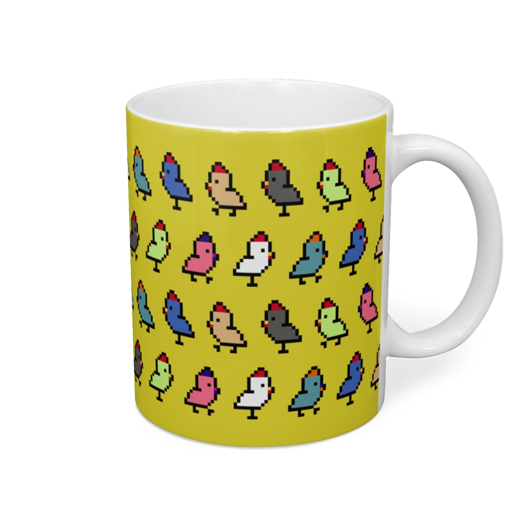 ドットニワトリのマグカップ / Dot-chicken Mug