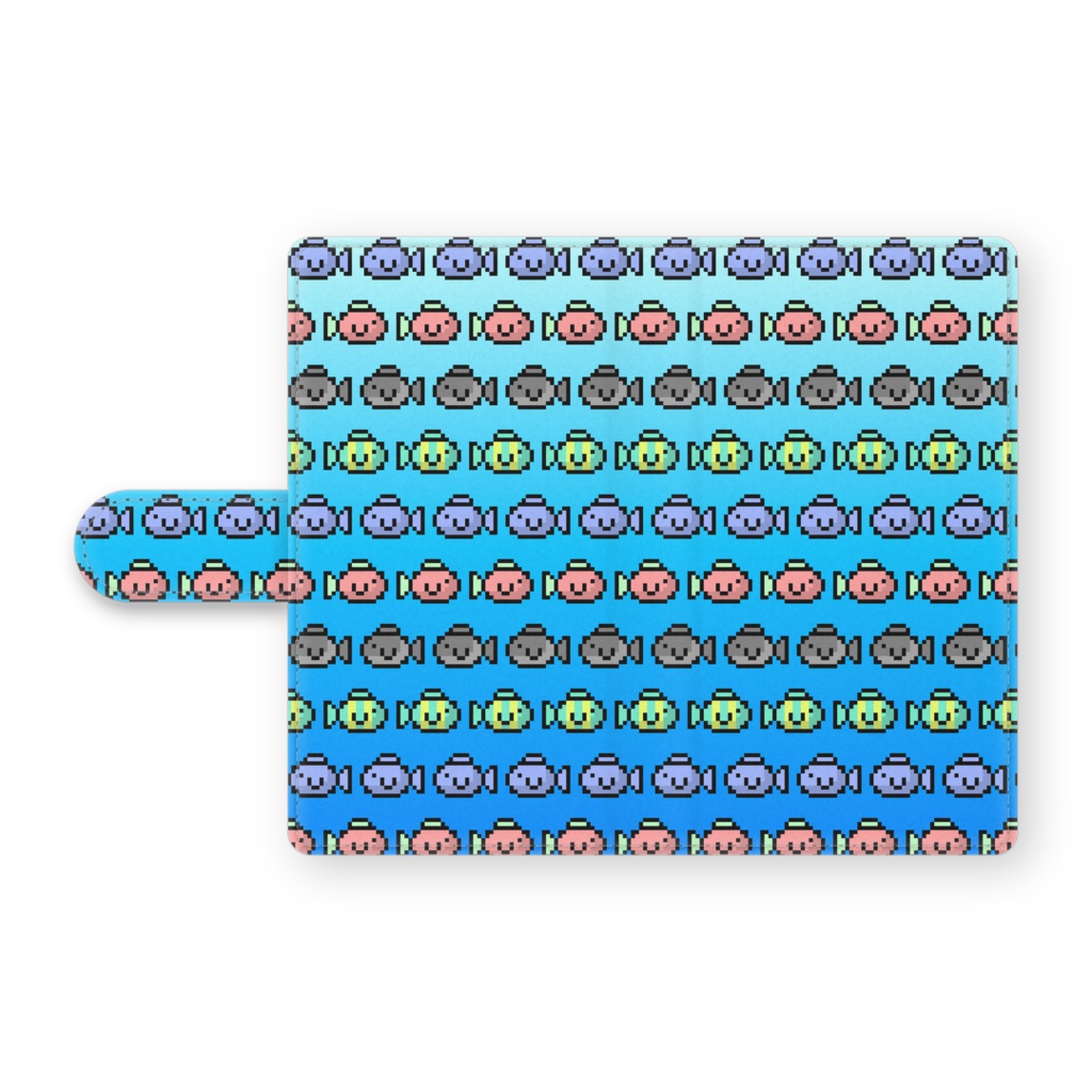 ドット魚の手帳型Androidケース / Dot Fish Android Case (Pocketbook Type)