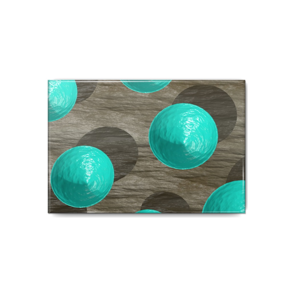 ロクショウグサレキンモドキの缶バッジ / Chlorociboria aeruginascens Can Badge