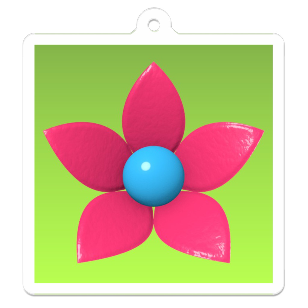 クサギのアクリルキーホルダー (裏コーティング有り) / Harlequin glorybower Acrylic Key Chain