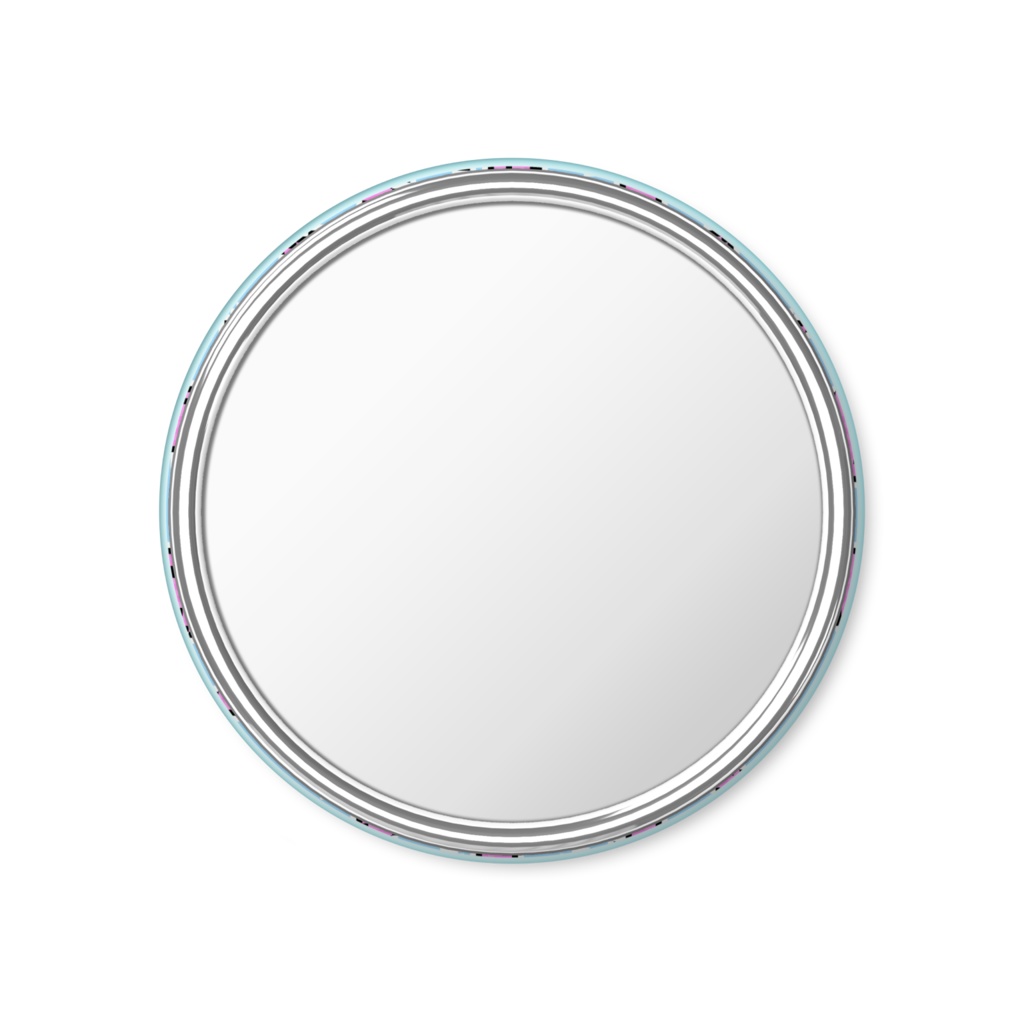 ドットタツノオトシゴと少女の缶ミラー