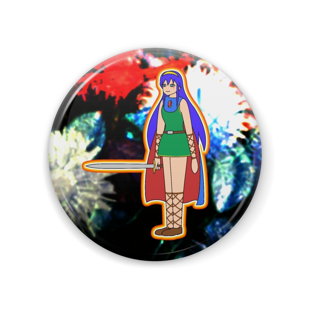 少女の缶バッジ