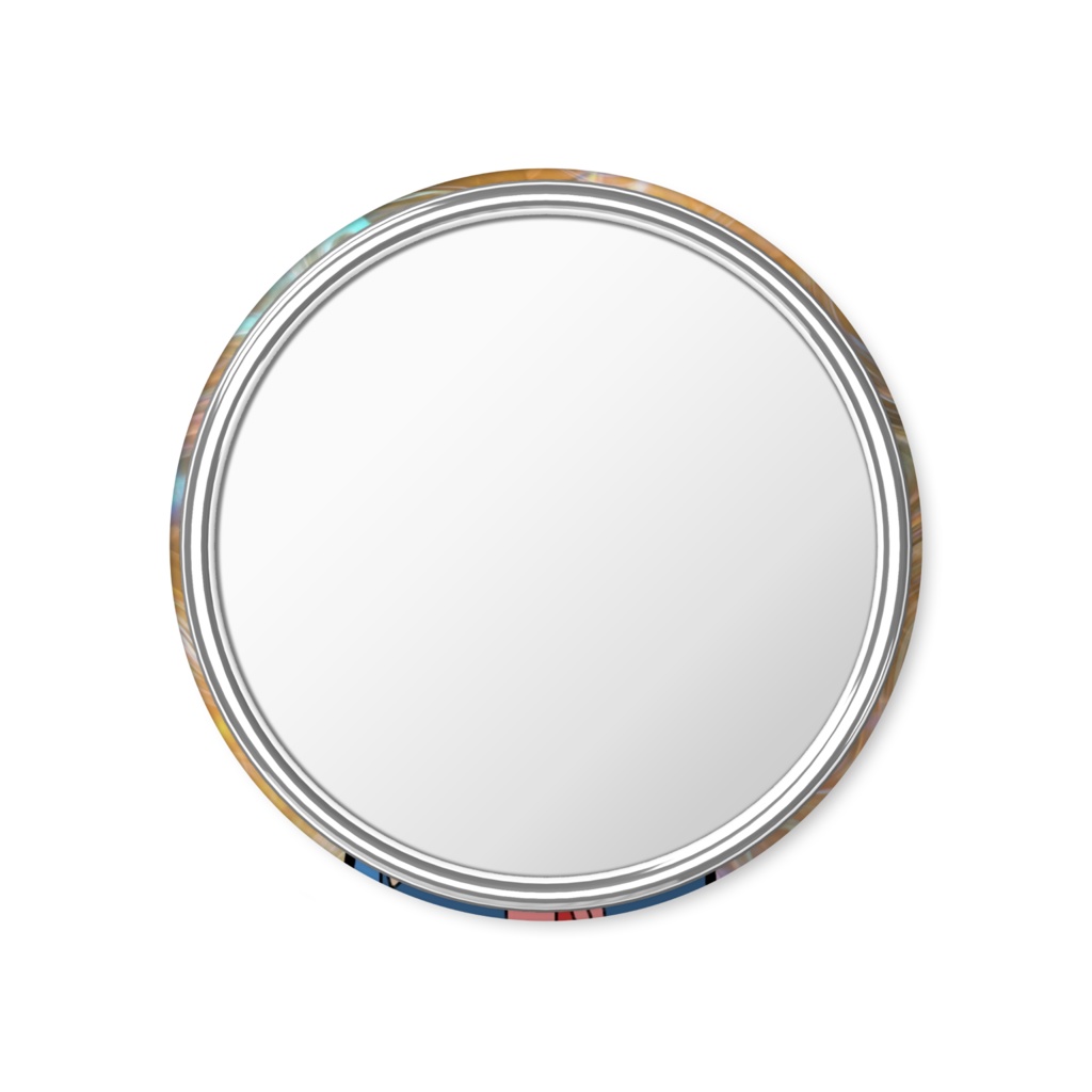 少女の缶ミラー