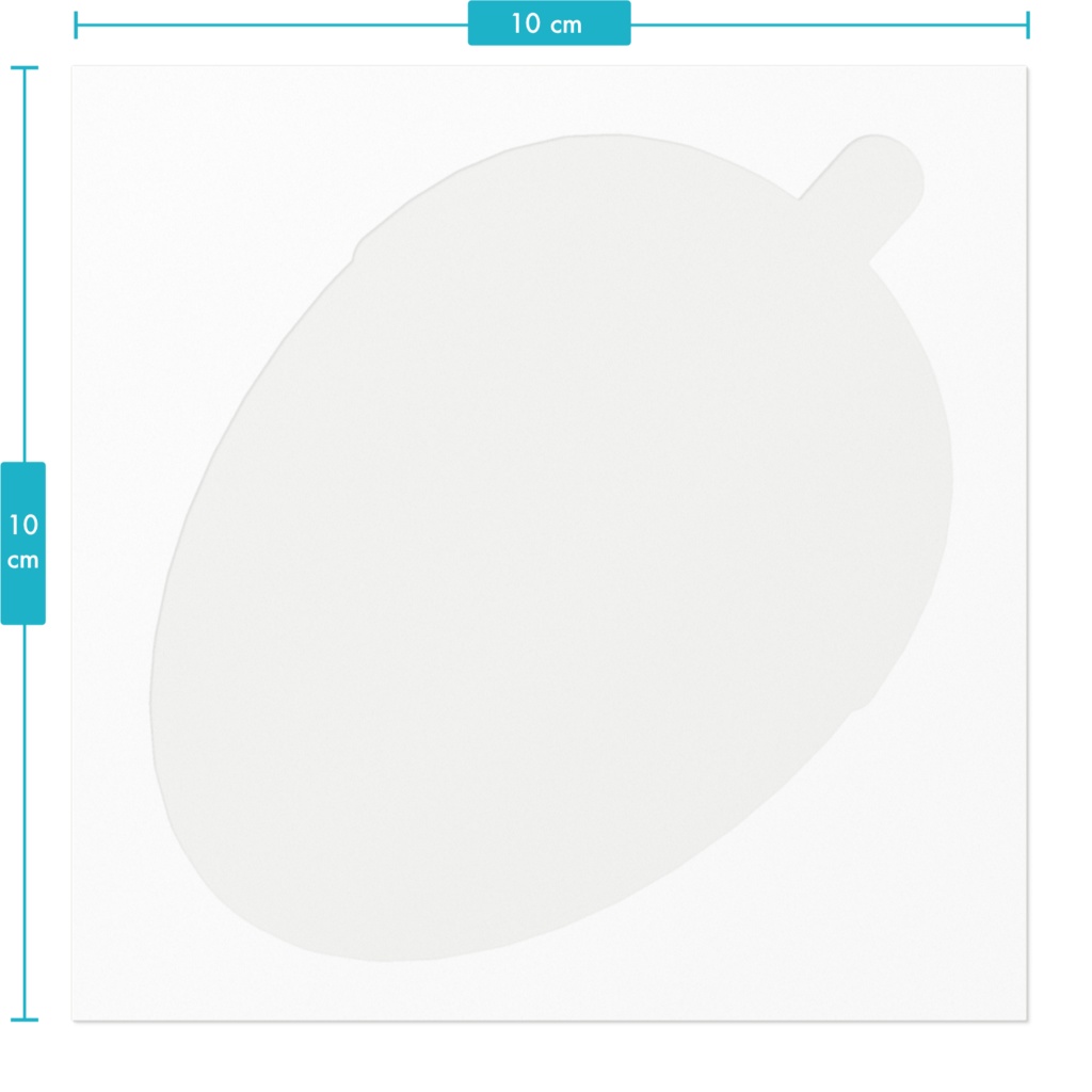 アブストラクトどんぐりのステッカー