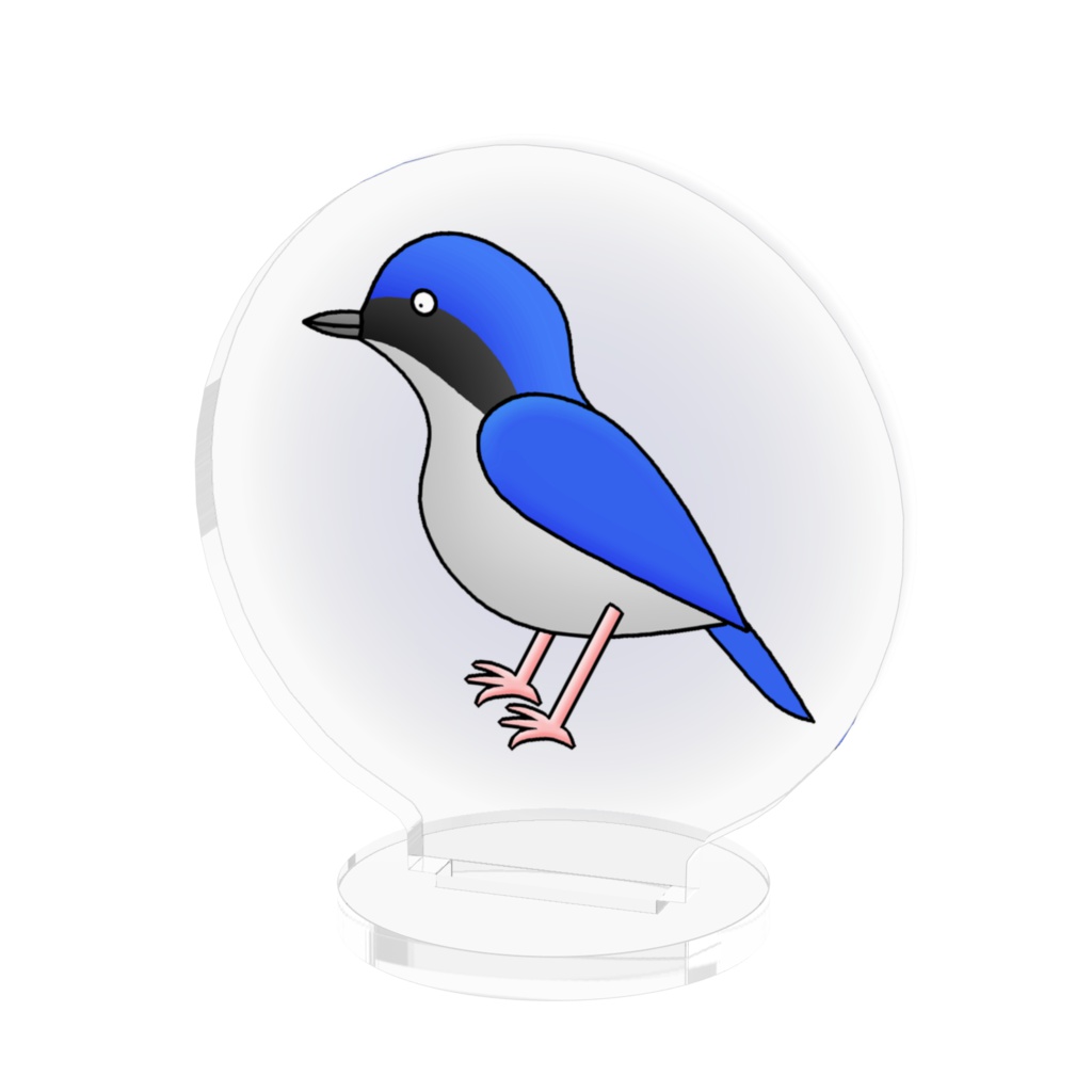 コルリのアクリルフィギュア / Siberian Blue Robin Acrylic Figure