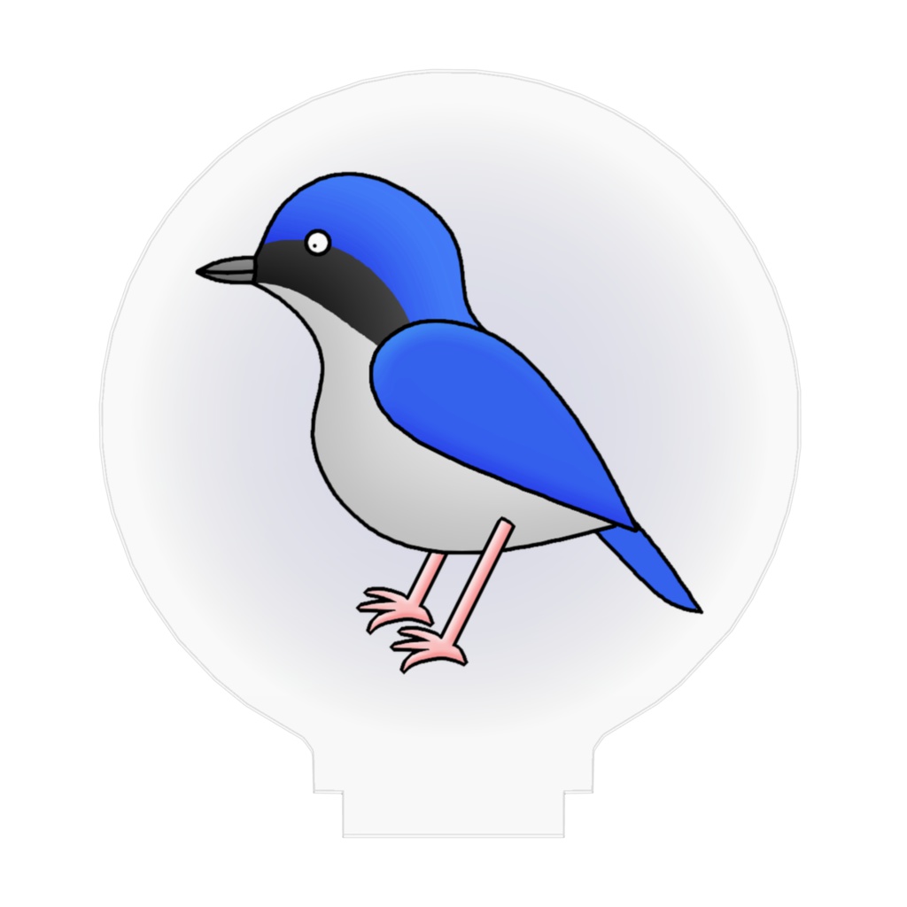 コルリのアクリルフィギュア / Siberian Blue Robin Acrylic Figure