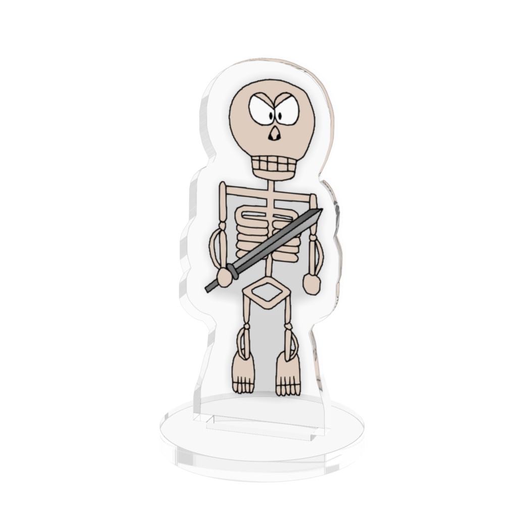 スケルトンのアクリルフィギュア / Skeleton Acrylic Figure