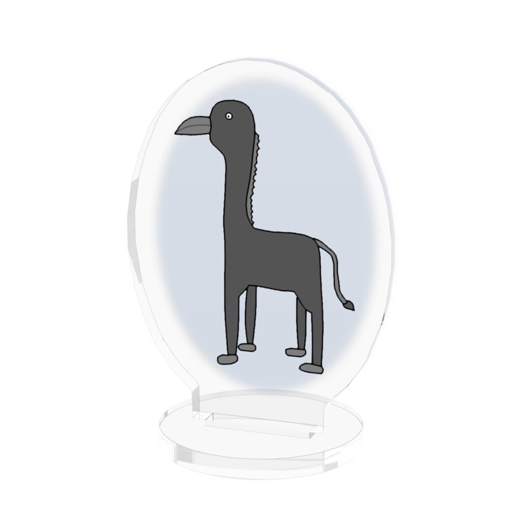 カラスキリンのアクリルフィギュア / Crow Giraffe Acrylic Figure