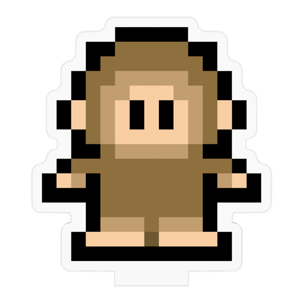 ドット猿のアクリルフィギュア / Dot Monkey Acrylic Figure