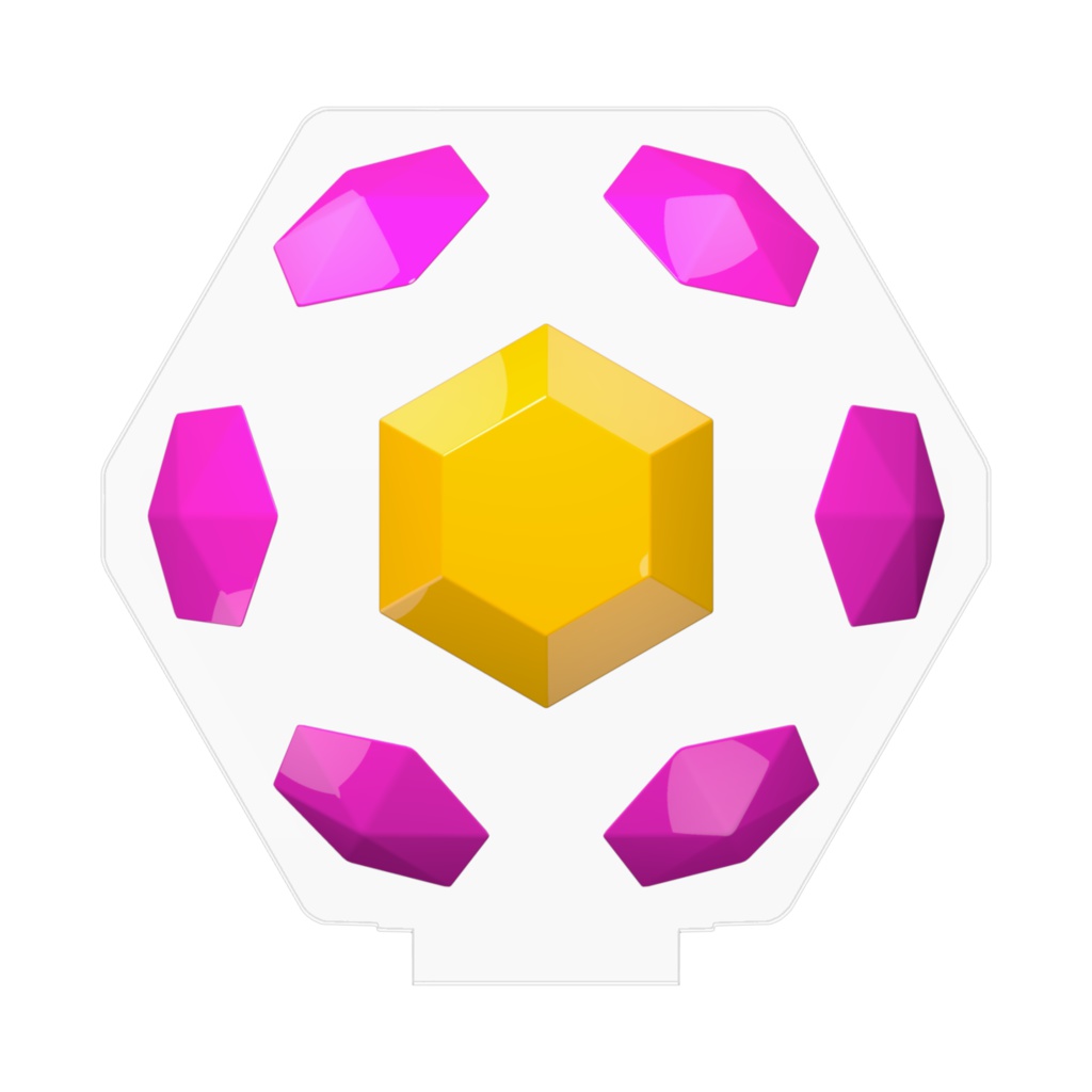 六角形のアクリルフィギュア / Hexagon Acrylic Figure