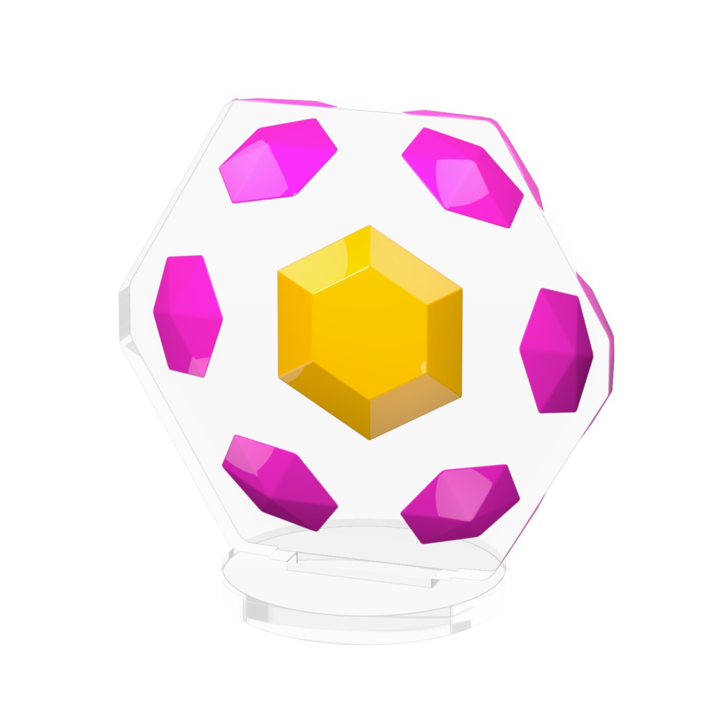 六角形のアクリルフィギュア / Hexagon Acrylic Figure