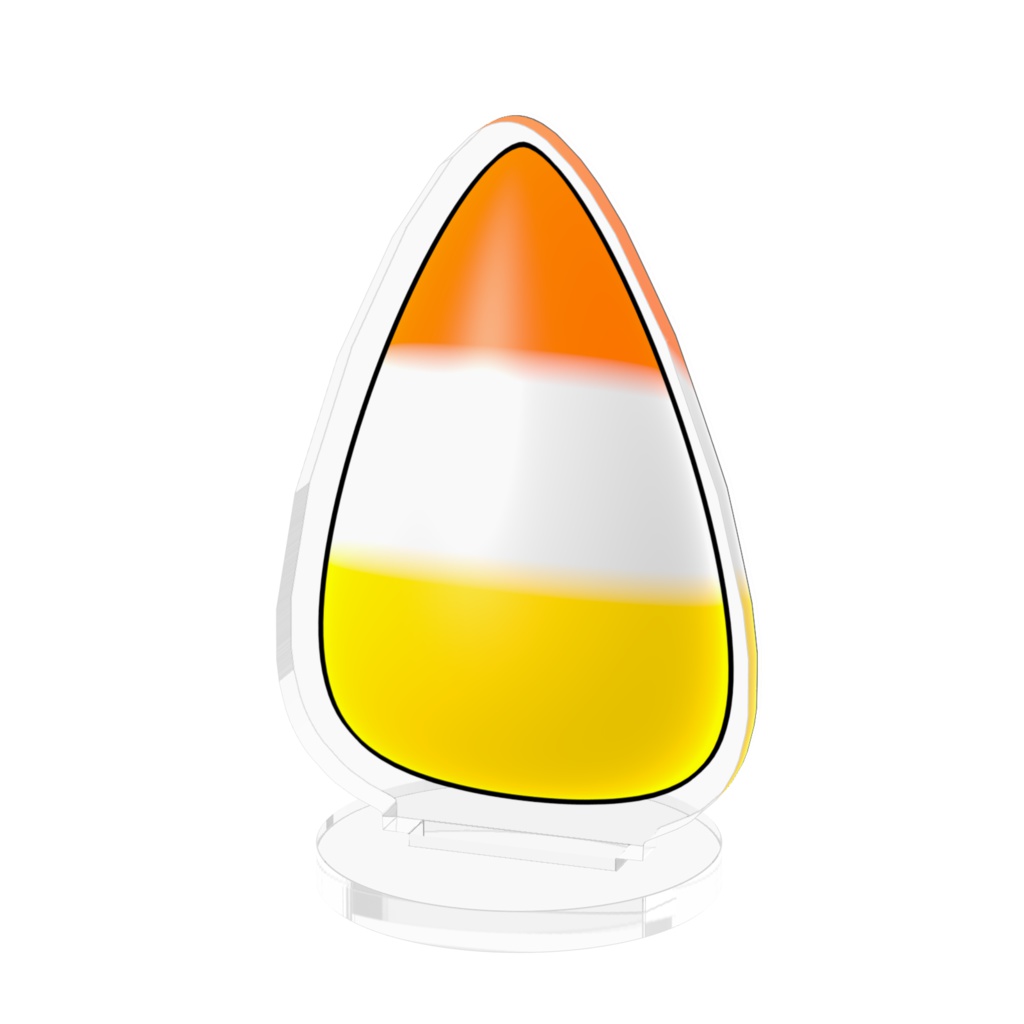 キャンディコーンのアクリルフィギュア / Candy Corn Acrylic Figure