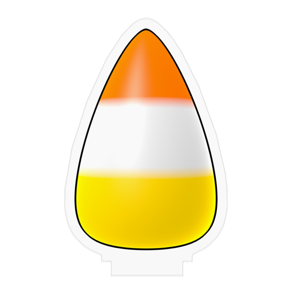 キャンディコーンのアクリルフィギュア / Candy Corn Acrylic Figure