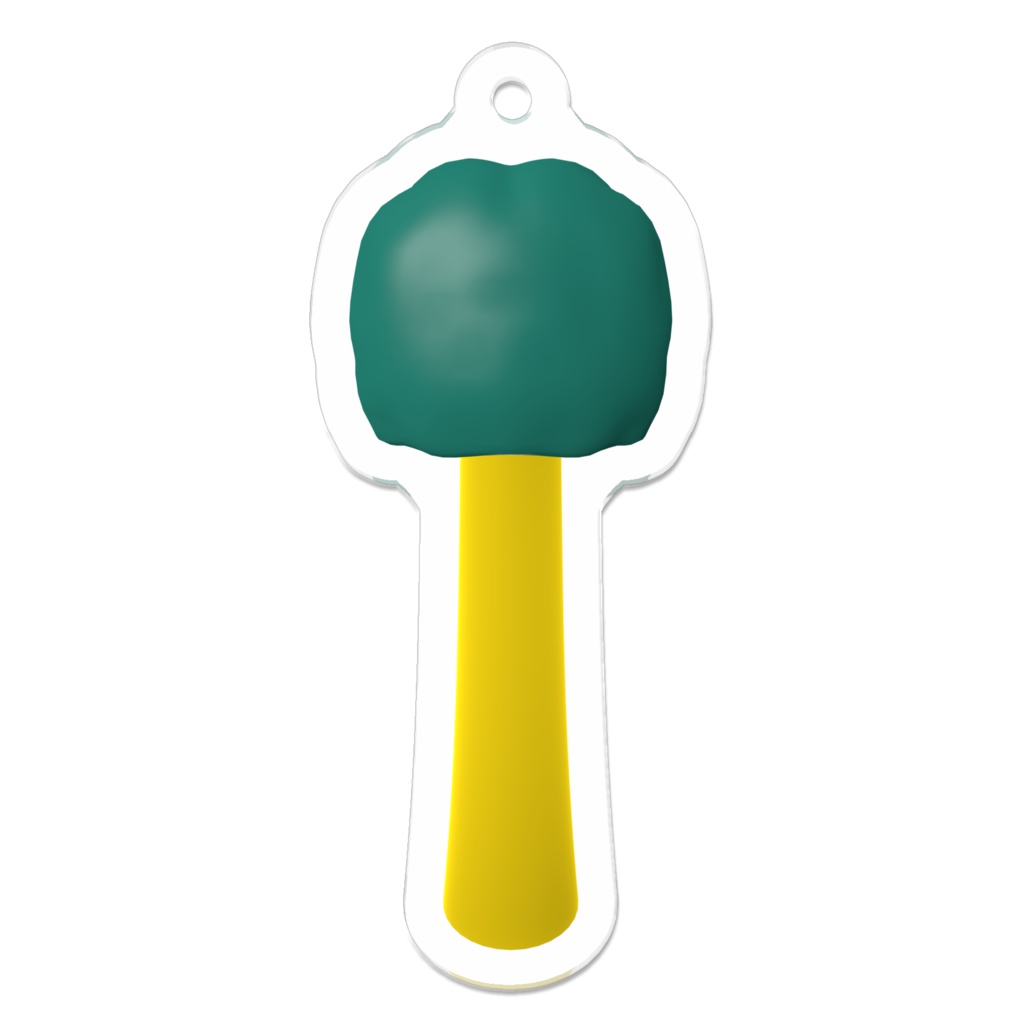 Leotia-viscosa のアクリルキーホルダー (裏コーティング有り) / Leotia-viscosa Acrylic Key Chain