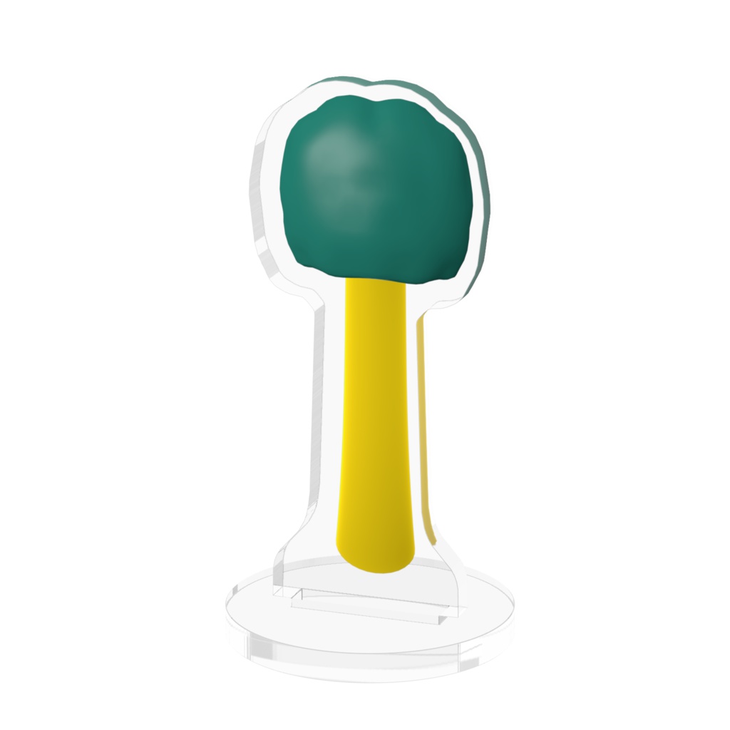 Leotia-viscosa (学名) のアクリルフィギュア / Leotia-viscosa Acrylic Figure