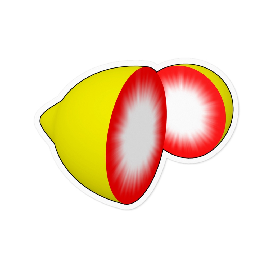 イチゴレモンのステッカー / Strawberry-Lemon Sticker