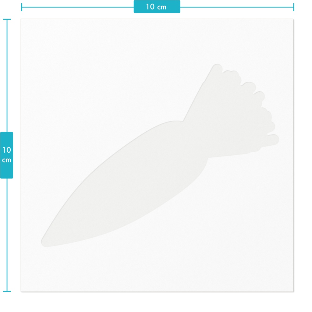 色の変わった人参のステッカー / Color-Changed-Carrot Sticker