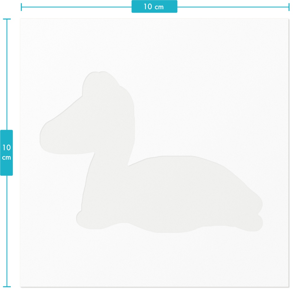 牛ハクチョウのステッカー / Cattle-Swan Sticker