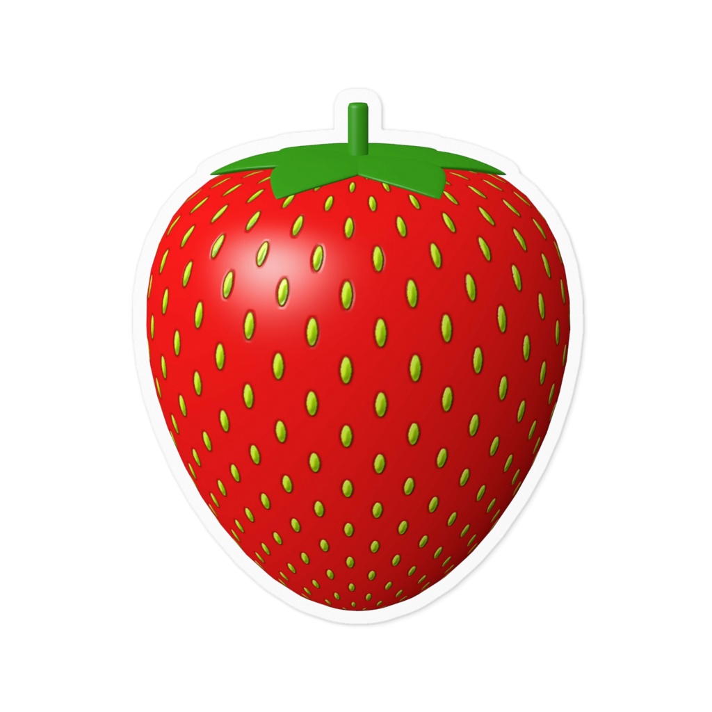 イチゴのステッカー / Strawberry Sticker