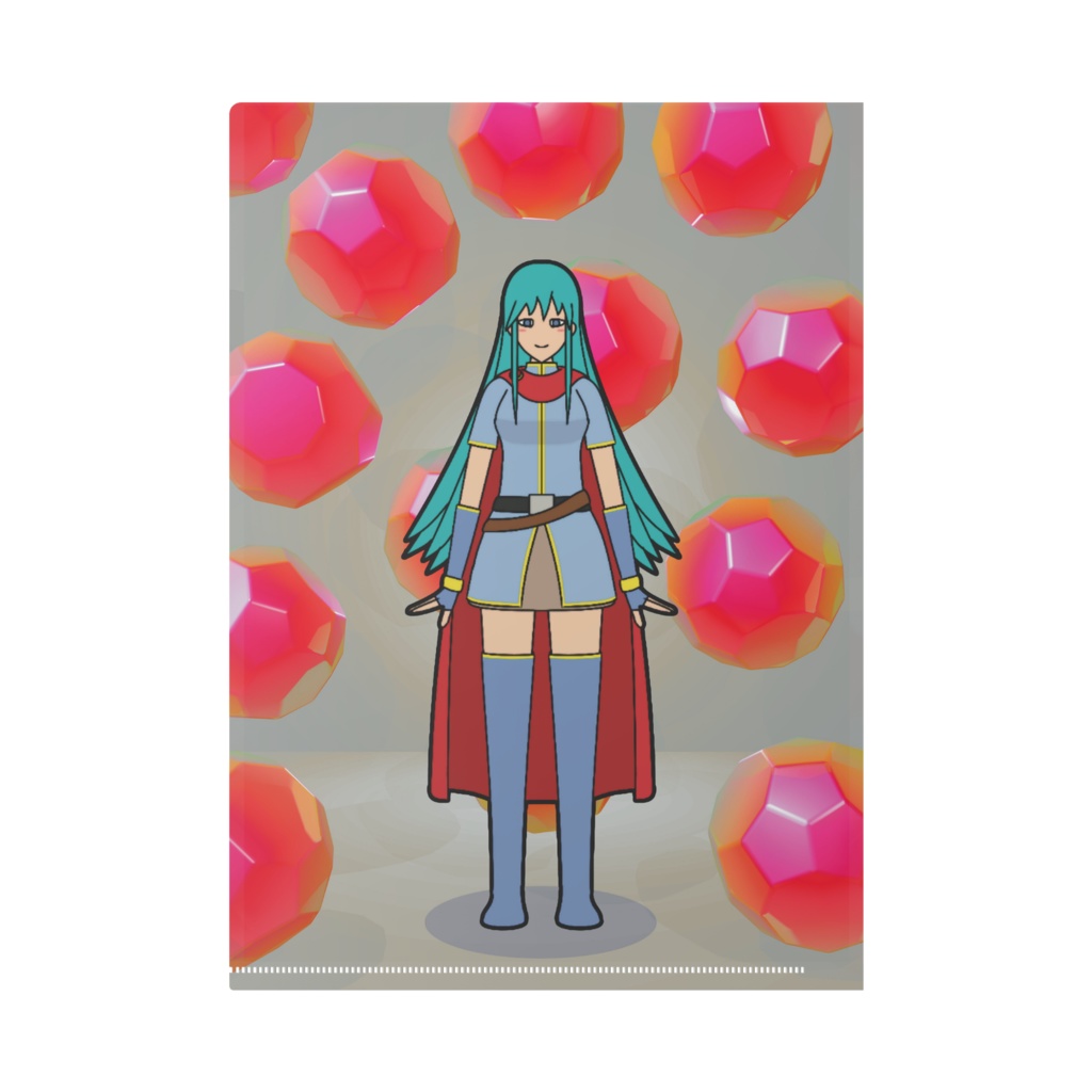 宝石と少女のクリアファイル