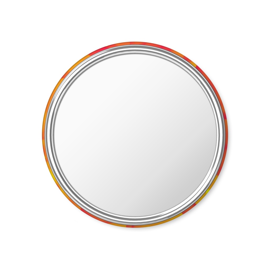 少女の缶ミラー