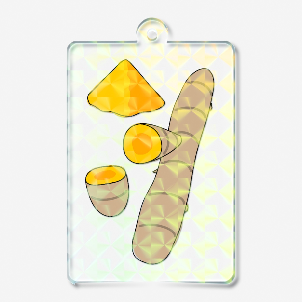ウコンのホログラムアクリルキーホルダー